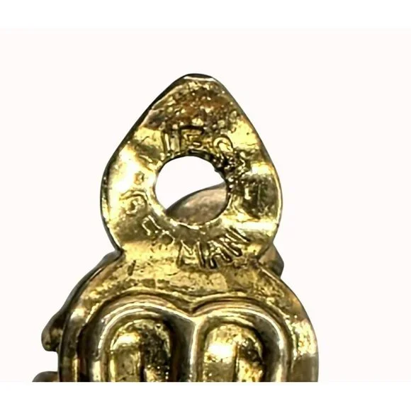 1950s Aurora Borealis Rhinestones Clip-On Earrings Drop Cluster Western Germany - Picture 3 of 10